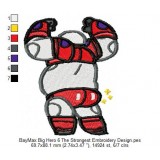 BayMax Big Hero 6 The Strongest Embroidery Design
